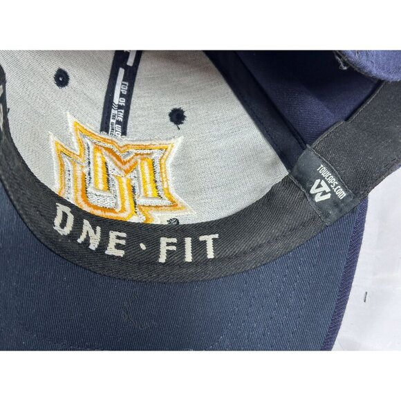 Marquette University Golden Eagles Navy Blue Ball Cap Top Of‎ The World One Fit - Picture 16 of 16